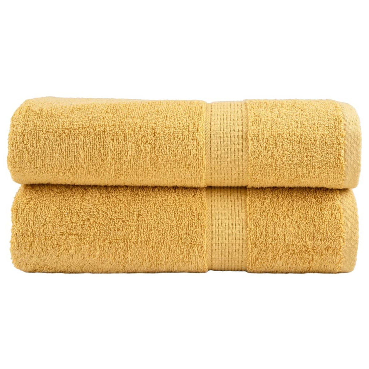 Towel Cotton Gold 150 x 100 cm Bathroom Bath Linen Home Towels 2 pcs Variant 2