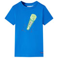 Kids T-Shirt Cotton Bright Blue 128 Children's Top Kids Clothing Variant 2