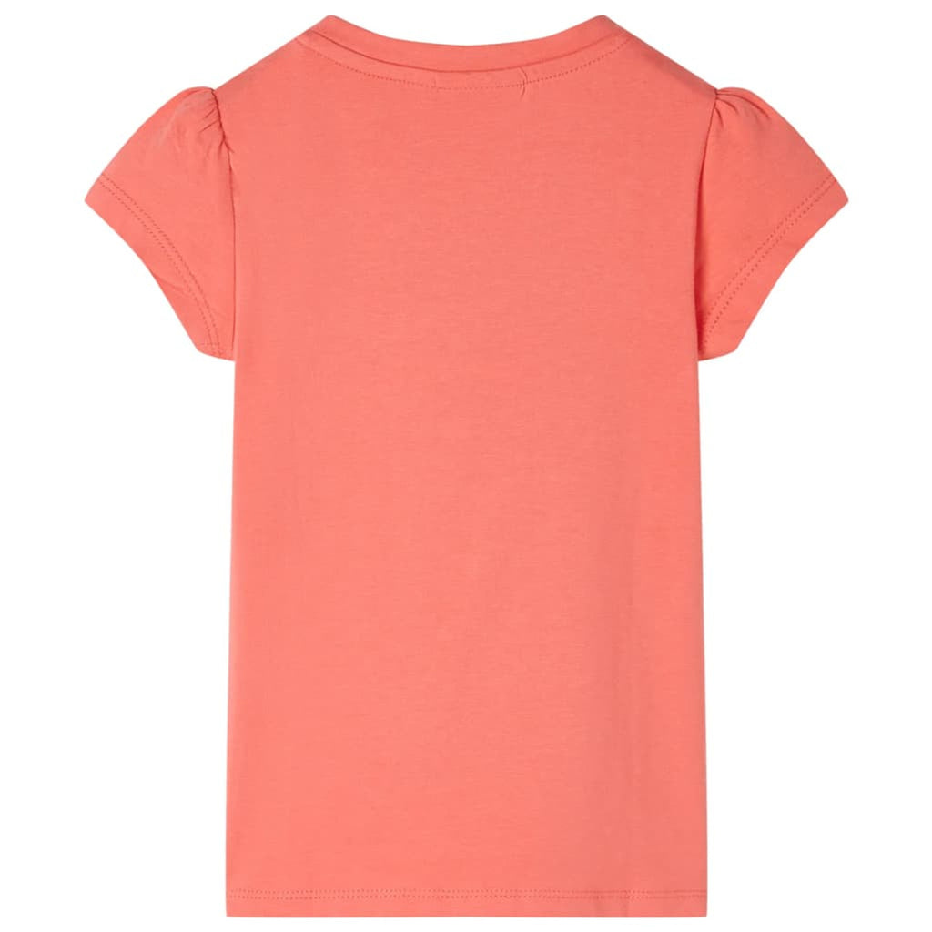 Kids T-Shirt Cotton Coral 116 Children's Top Kids Clothing Kids Wear Variant 4