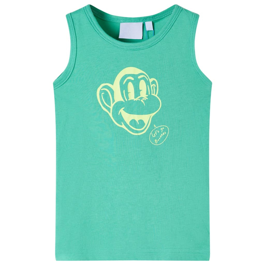 Kids'Tank Top Cotton Green 104 Kids Clothing Children's Wear Kids Fashion 104
