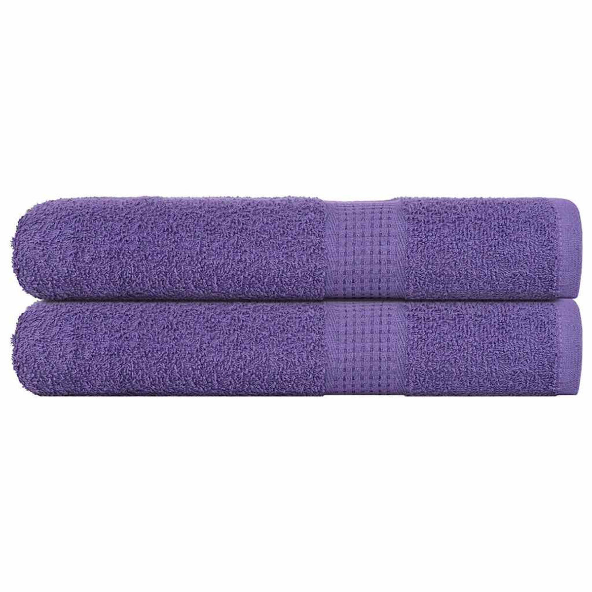 Towel Cotton Purple 200 x 100 cm Bathroom Bath Linen Home Towels 2 pcs FROGN