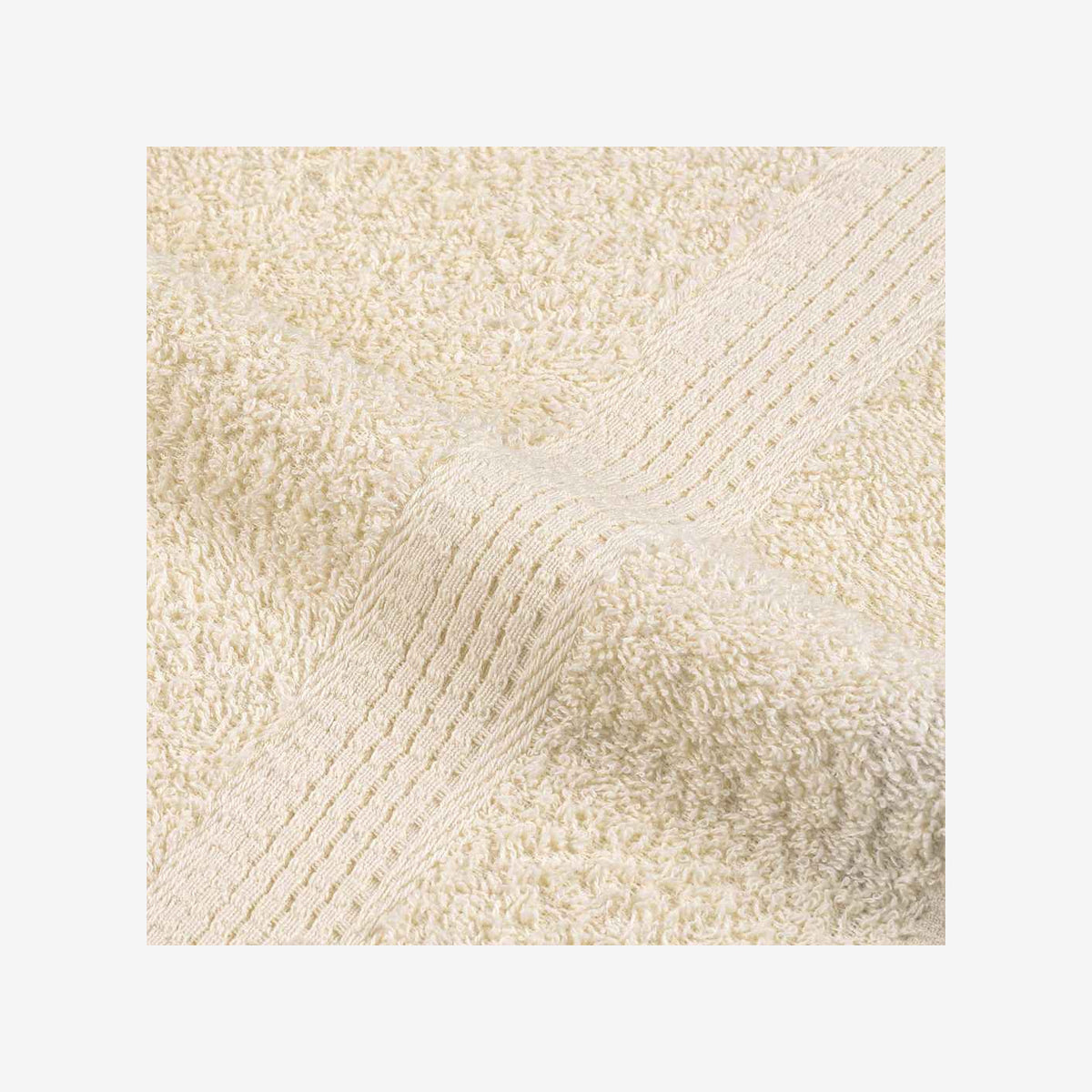 Towel Cotton Cream 200 x 80 cm Bathroom Bath Linen Home Towels 4 pcs Sauna