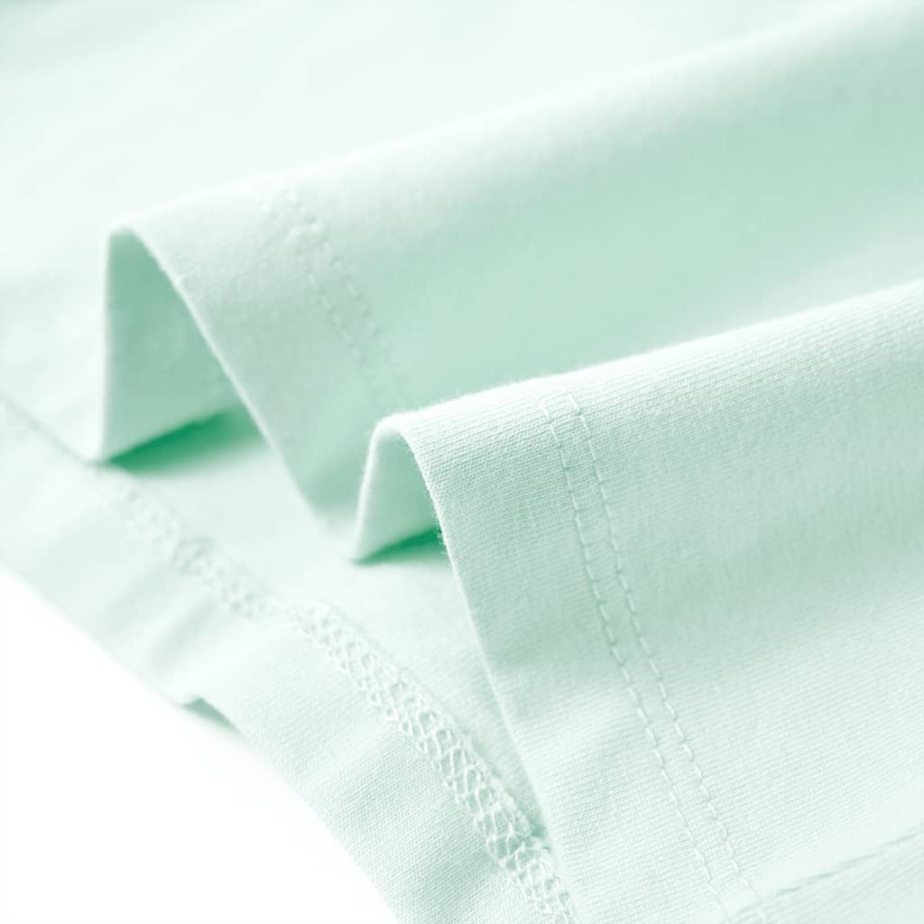 Kids T-Shirt Cotton Light Mint 116 Children's Top Kids Clothing Kids Wear 116
