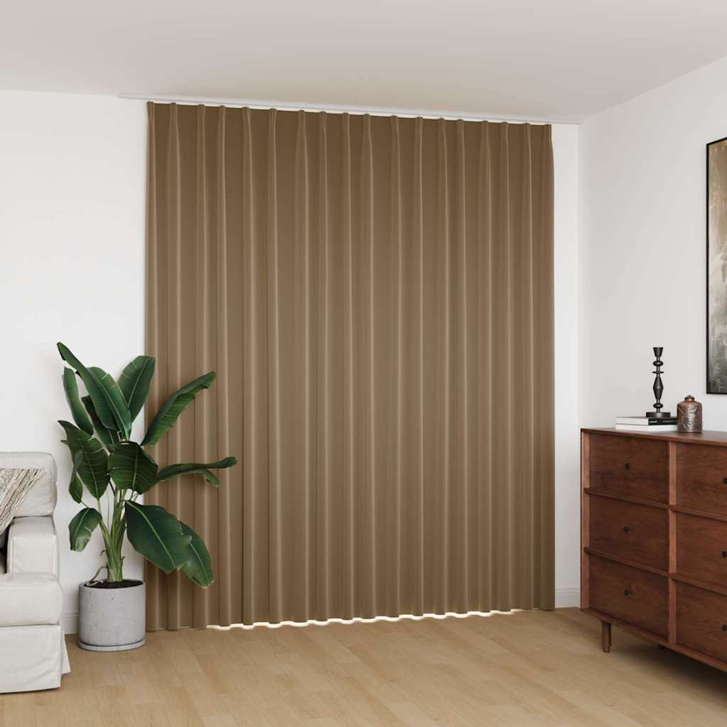 Blackout Curtain Polyester Taupe 290 x 245 cm Window Dressing Home Variant 2