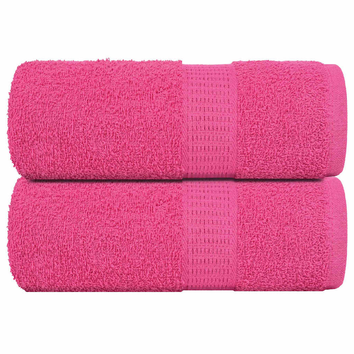 Towel Cotton Pink 50 x 30 cm Bathroom Bath Linen Home Towels 2 pcs Guest 50x30cm