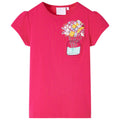 Kids T-Shirt Cotton Bright Pink 128 Children's Top Kids Clothing Variant 2