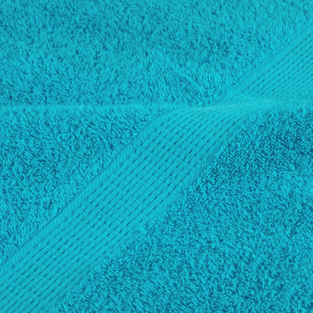 Towel Cotton Turquoise 50 x 30 cm Bathroom Bath Linen Home Towels 2 Variant 2