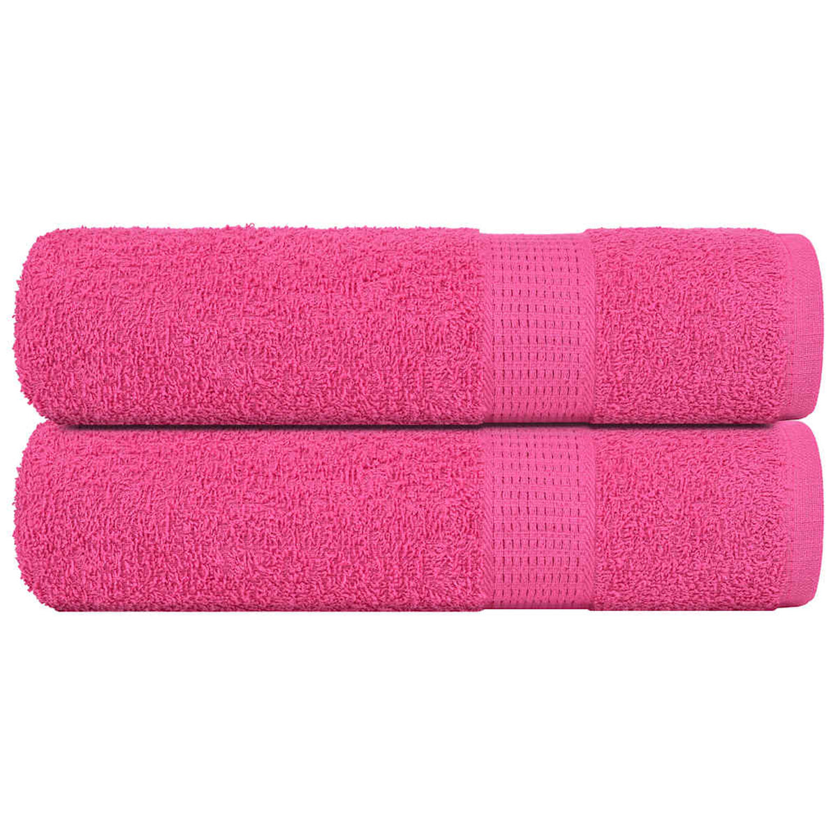 Towel Cotton Pink 100 x 50 cm Bathroom Bath Linen Home Towels 2 pcs Hand