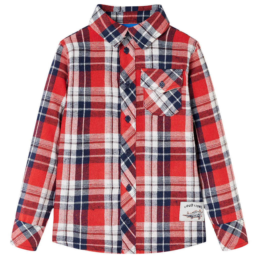 Kids'Plaid Shirt Cotton Red 116 Kids Clothing Children's Wear Kids' Tops 116