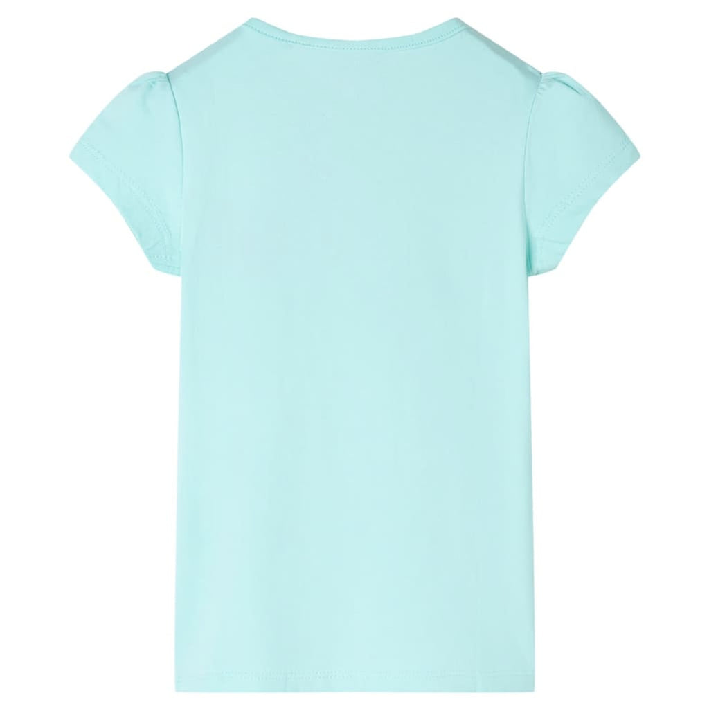 Kids T-Shirt Cotton Light Aqua 128 Children's Top Kids Clothing Kids Variant 4