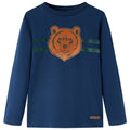 Kids T-Shirt Cotton Navy Blue 92 Children's Top Kids Clothing Kids Variant 4