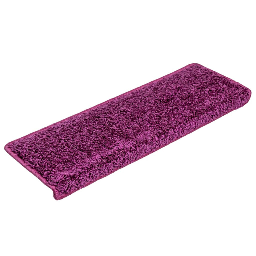 Stair Mats Violet Rectangular Edge Needle-Punched Fabric (100% Voilet Floor