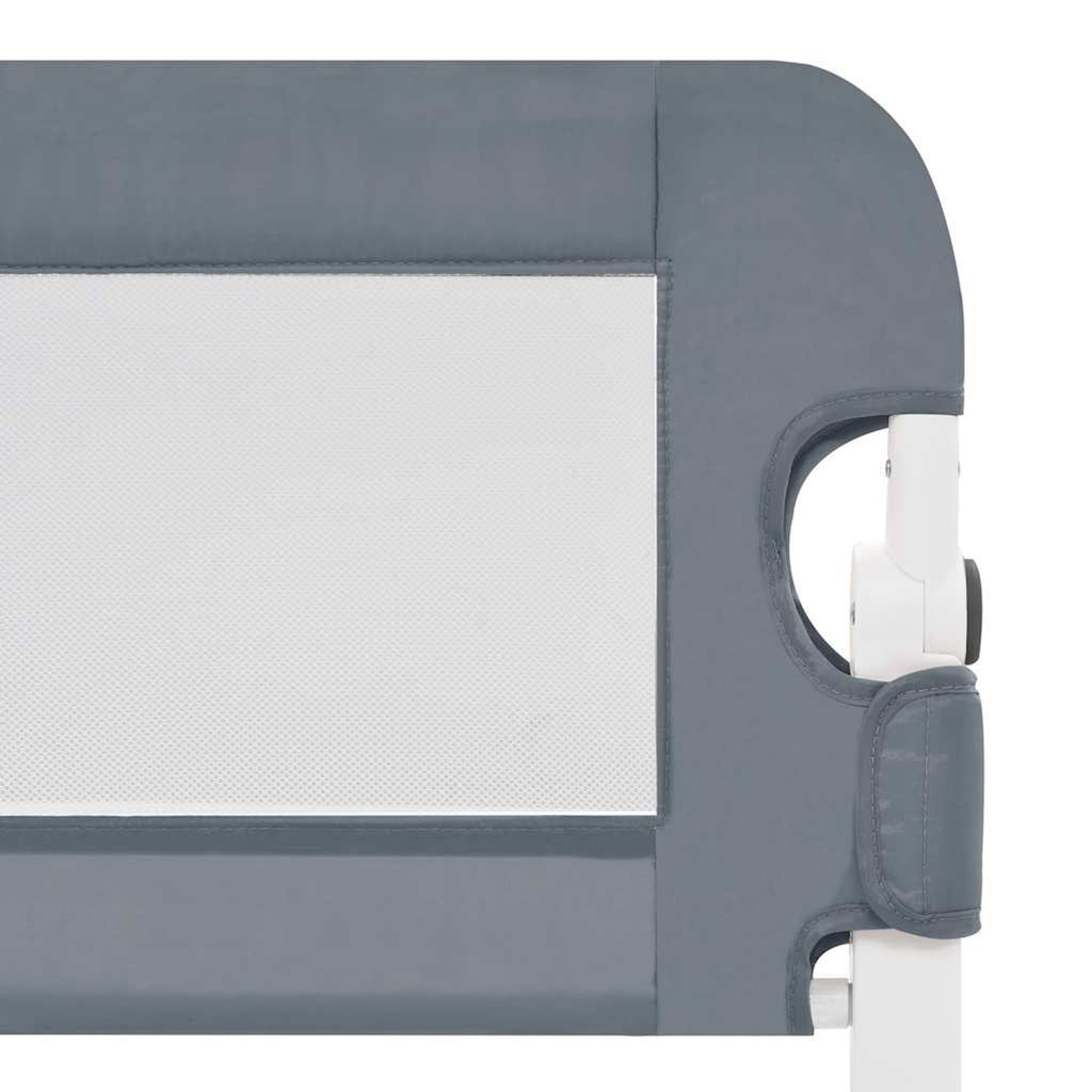 Toddler Safety Bed Rail Polyester Grey 150 x 40.5 x 42 cm Child Bed Guard 5x42cm