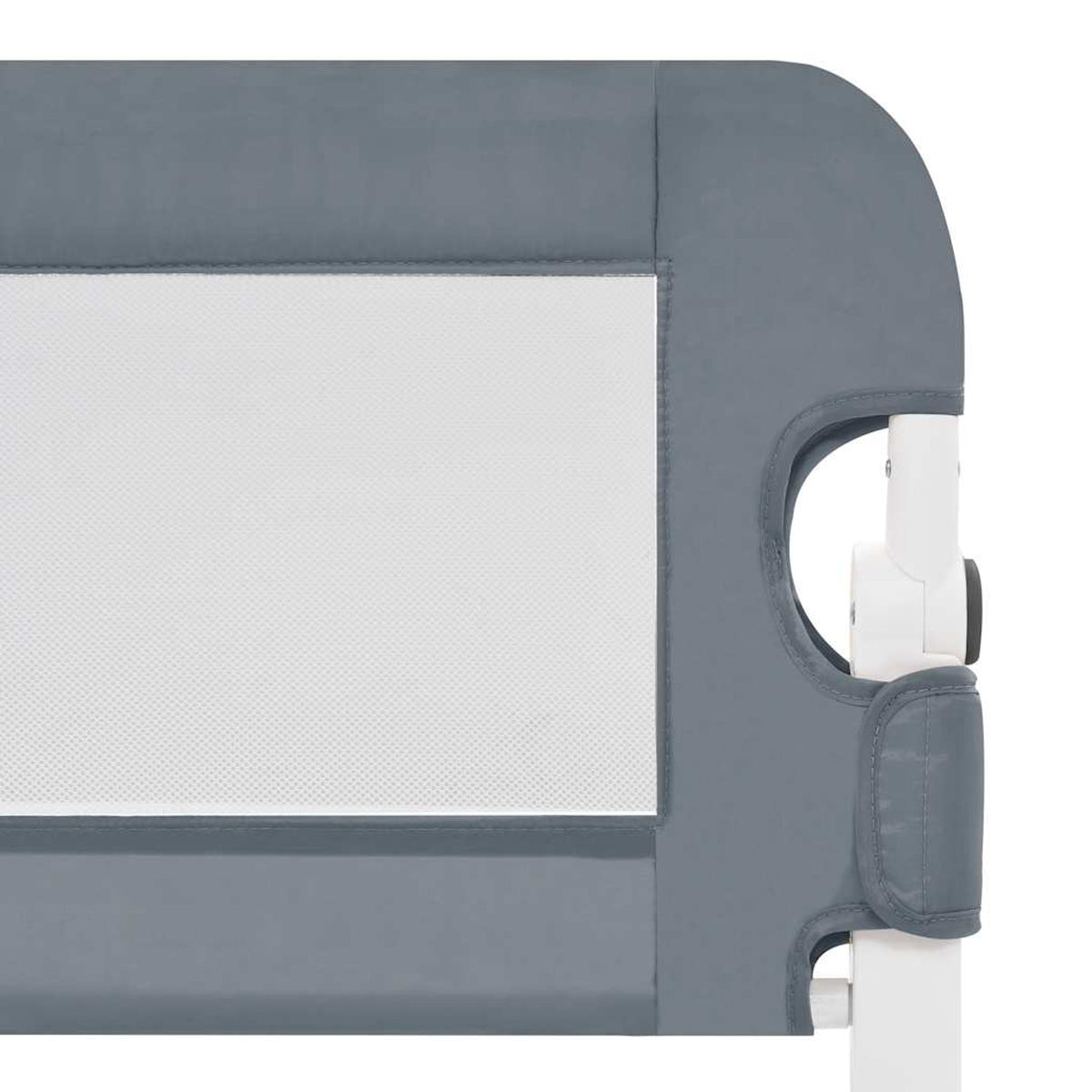 Toddler Safety Bed Rail Polyester Grey 150 x 40.5 x 42 cm Child Bed Guard 5x42cm