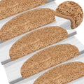 Stair Mats Half Round Large Pp Tufted Beige 65 x 25 x 4 cm Floor Mat Home 15