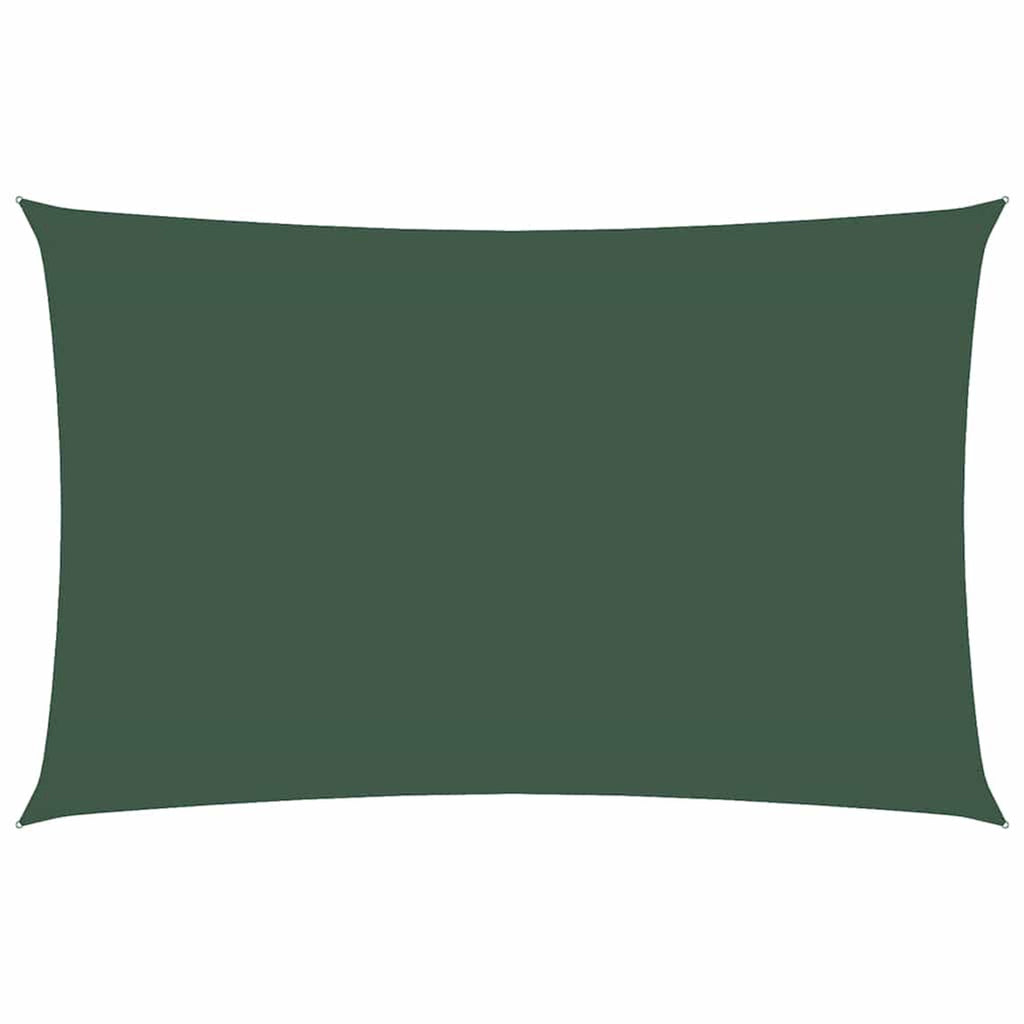 Sunshade Sail Oxford Fabric Dark Green Water Resistant UV Resistant 400 x 700