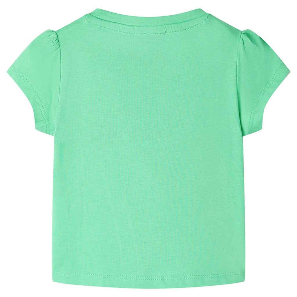 Kids T-Shirt Cotton Light Green 128 Children's Top Kids Clothing Variant 2