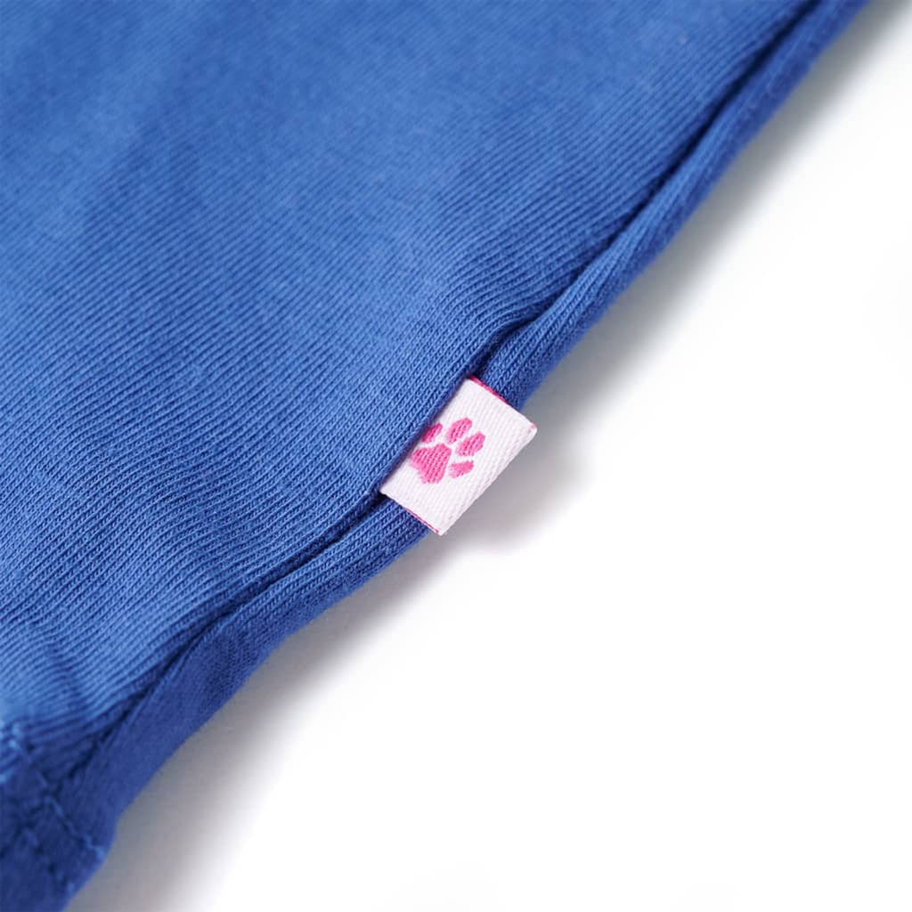 Kids T-Shirt Cotton Cobalt Blue 128 Children's Top Kids Clothing Kids Wear 128