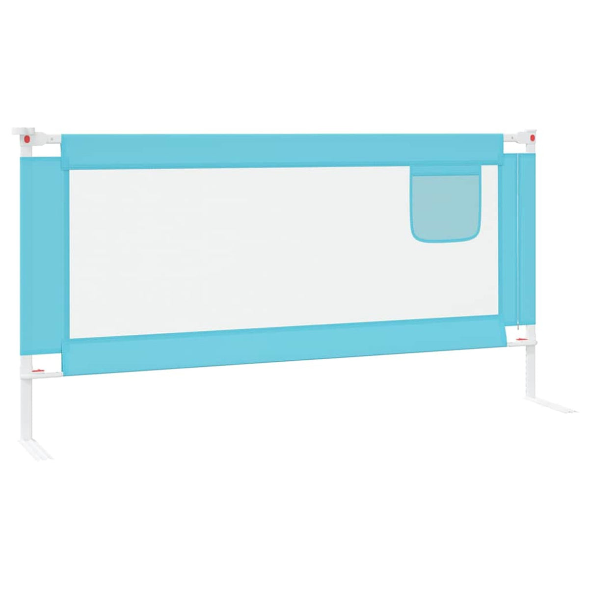Toddler Safety Bed Rail Fabric (100% Polyester) Blue 180 x 25 x 95 cm Bedguard