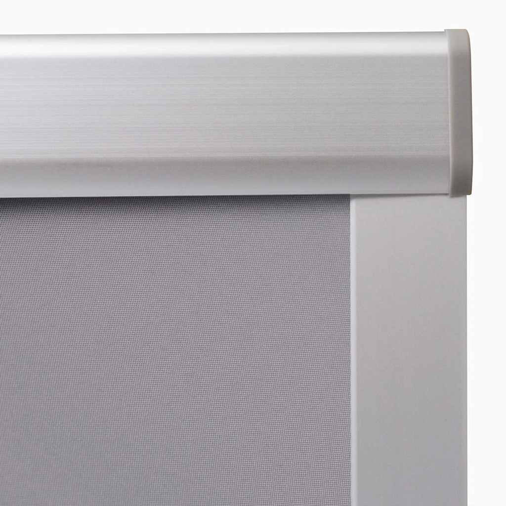 Roller Blind Blackout Fabric Grey 60.3 x 78.2 cm Window Shade Window Covering