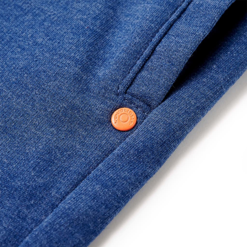 Shorts Cotton Dark Blue Melange 128 Kids' Bottoms Kids' Bottom Kids'Shorts 128