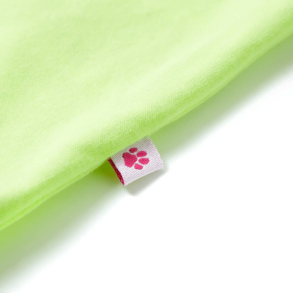 Kids T-Shirt Cotton Neon Yellow 116 Children's Top Kids Clothing Variant 2