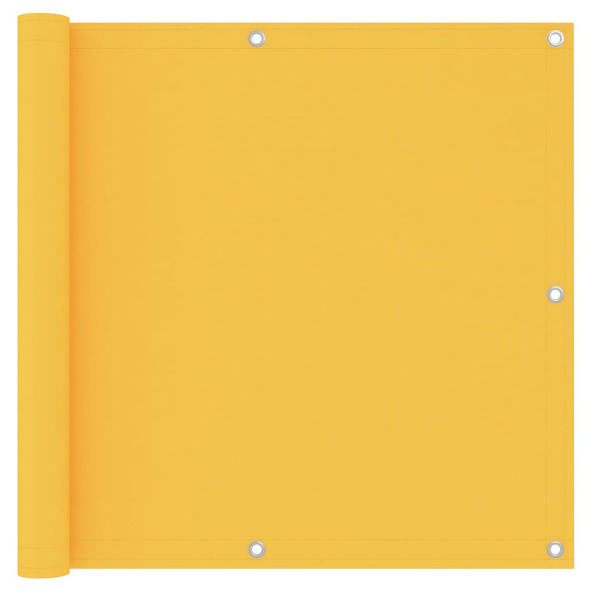 Balcony Screen Oxford Fabric Yellow Waterproof UV Resistant 90 x 500 cm 90x500cm