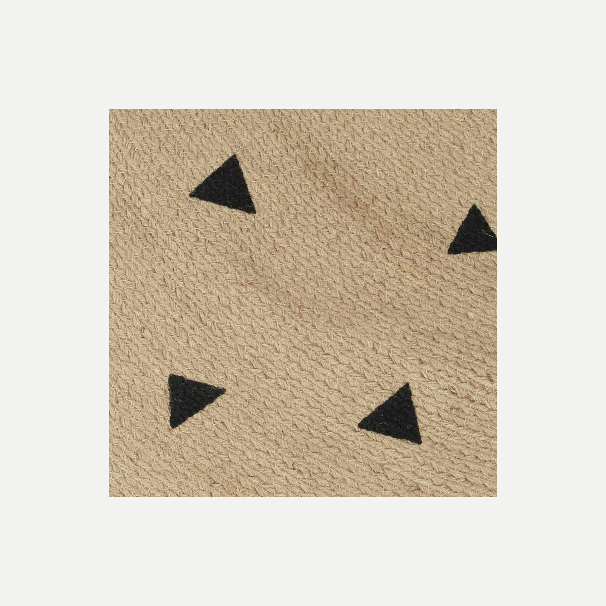 Rug Braided Jute Natural 150 x 150 cm Floor Mat Home Decor Floor Variant 3
