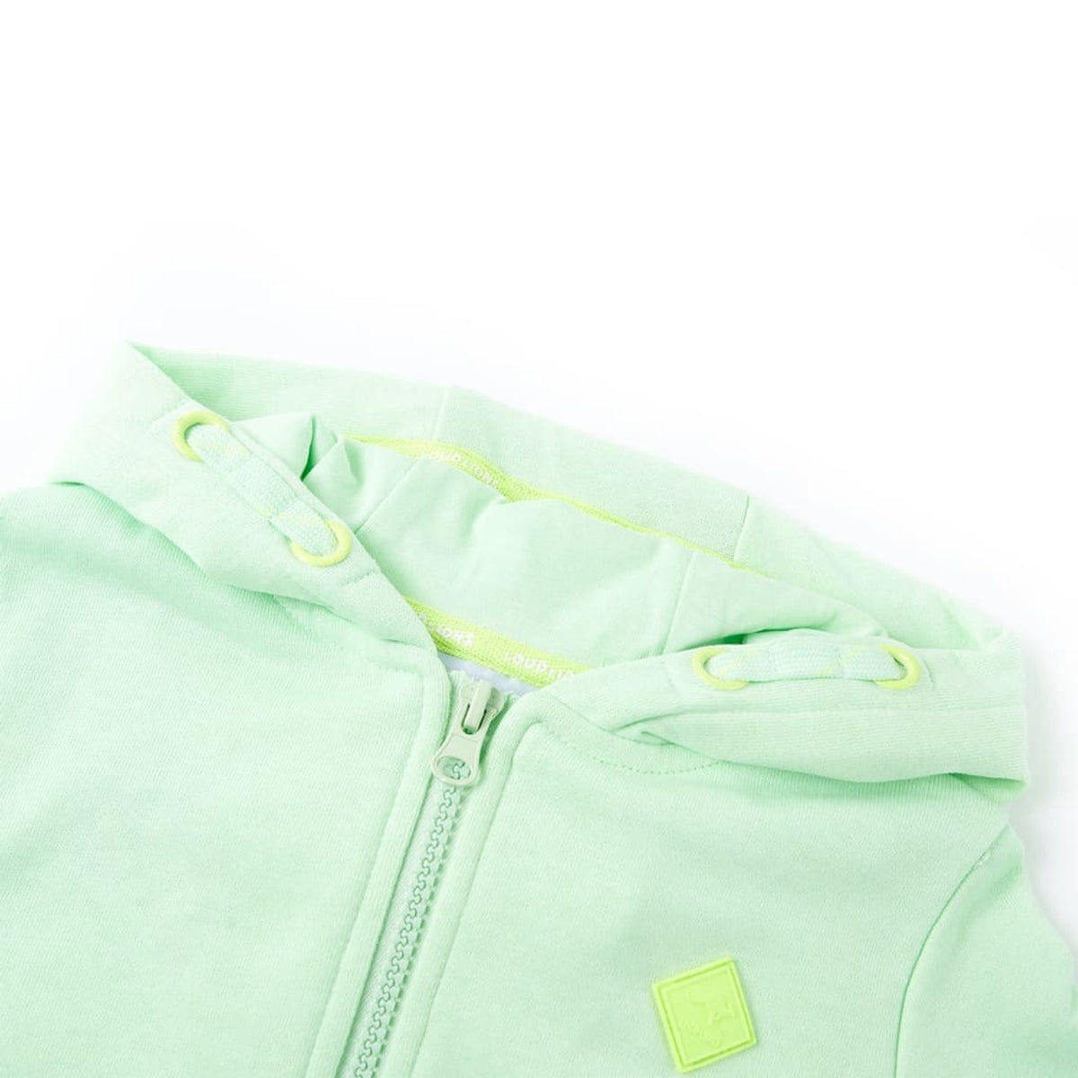 Sweatshirt Cotton Bright Green 116 Kids Clothing Children's Top Kids Wear Zip