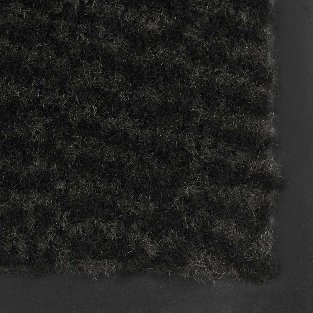 Dust Control Mat Rectangular Tufted Tufted Fabric With A Flexibl Black 180 x