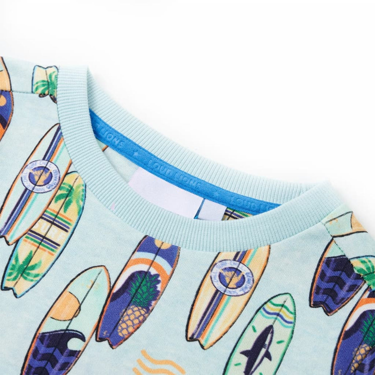 Sweatshirt Cotton Soft Blue Melange 140 Kids Clothing Children's Top Kids Wear