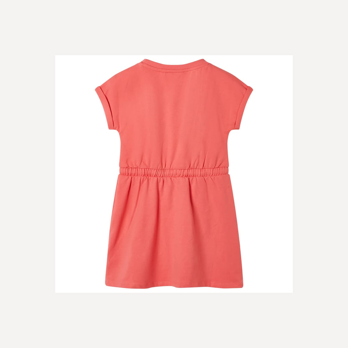 Dress Cotton Coral 128 Kids' Dresses Kids' Dresse Kids'Dress Drawstring 128