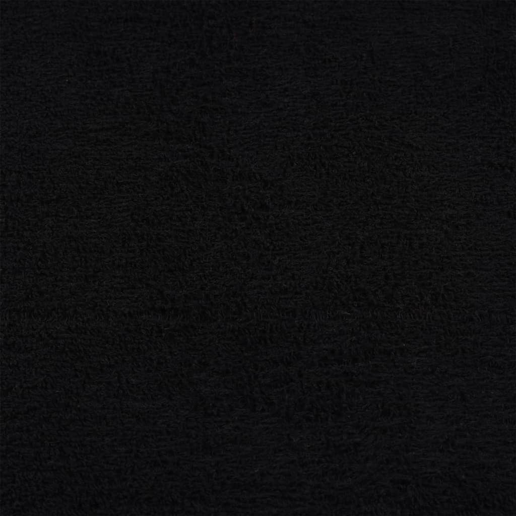 Towel Cotton Black 140 x 70 cm Bathroom Bath Linen Home Towels 4 pcs Shower