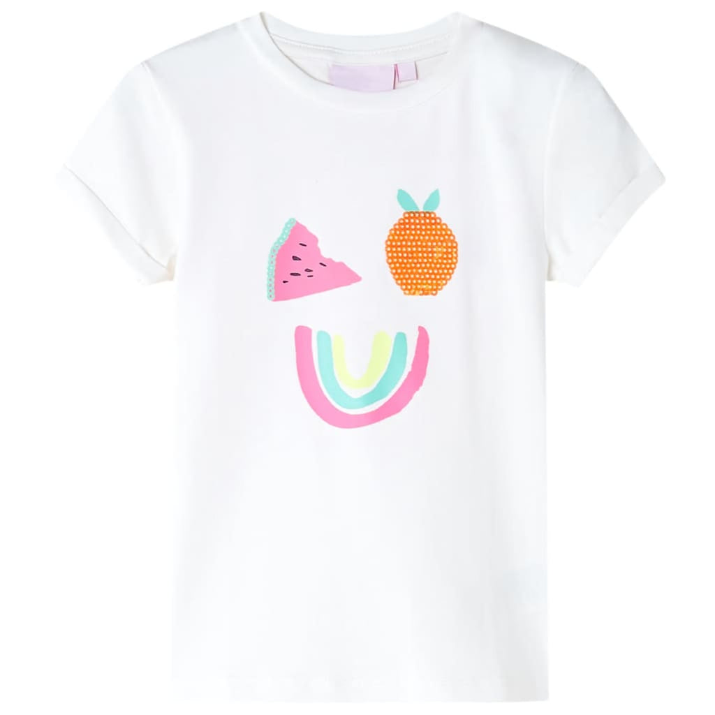 Kids T-Shirt Cotton Ecru 116 Children's Top Kids Clothing Kids Wear Variant 5