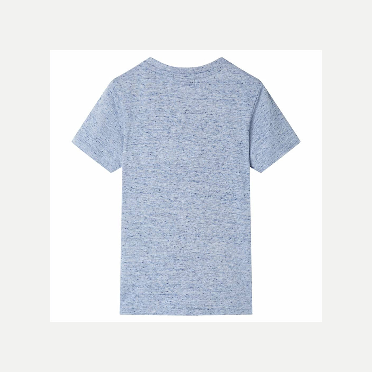 Kids T-Shirt Cotton Blue Melange 128 Children's Top Kids Clothing Kids Wear