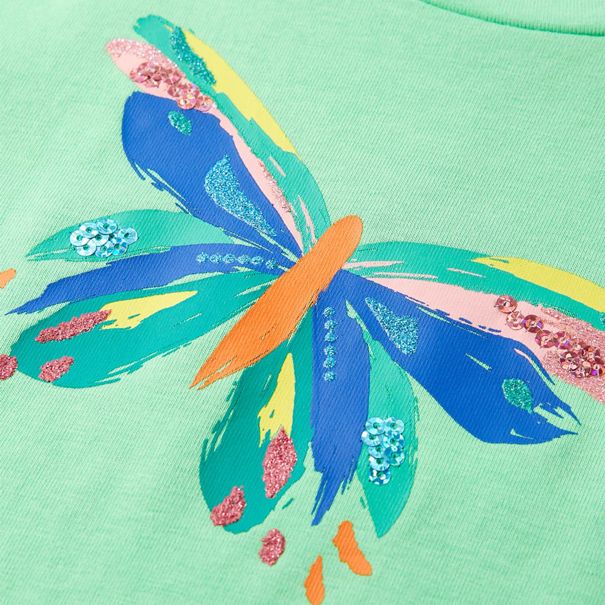 Kids T-Shirt Cotton Light Green 104 Children's Top Kids Clothing Kids Wear 104