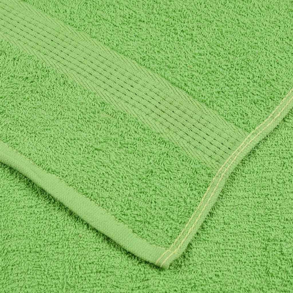 Towel Cotton Apple Green 140 x 70 cm Bathroom Bath Linen Home Towels 2 pcs