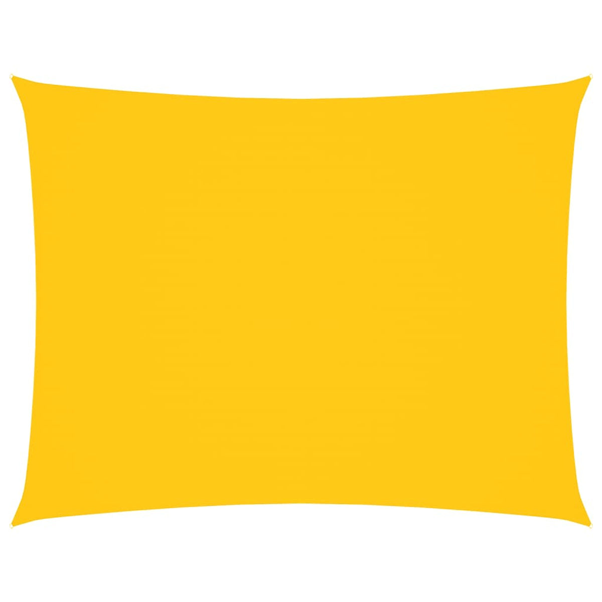 Sunshade Sail Oxford Fabric Yellow Water Resistant UV Resistant 600 x 800 cm