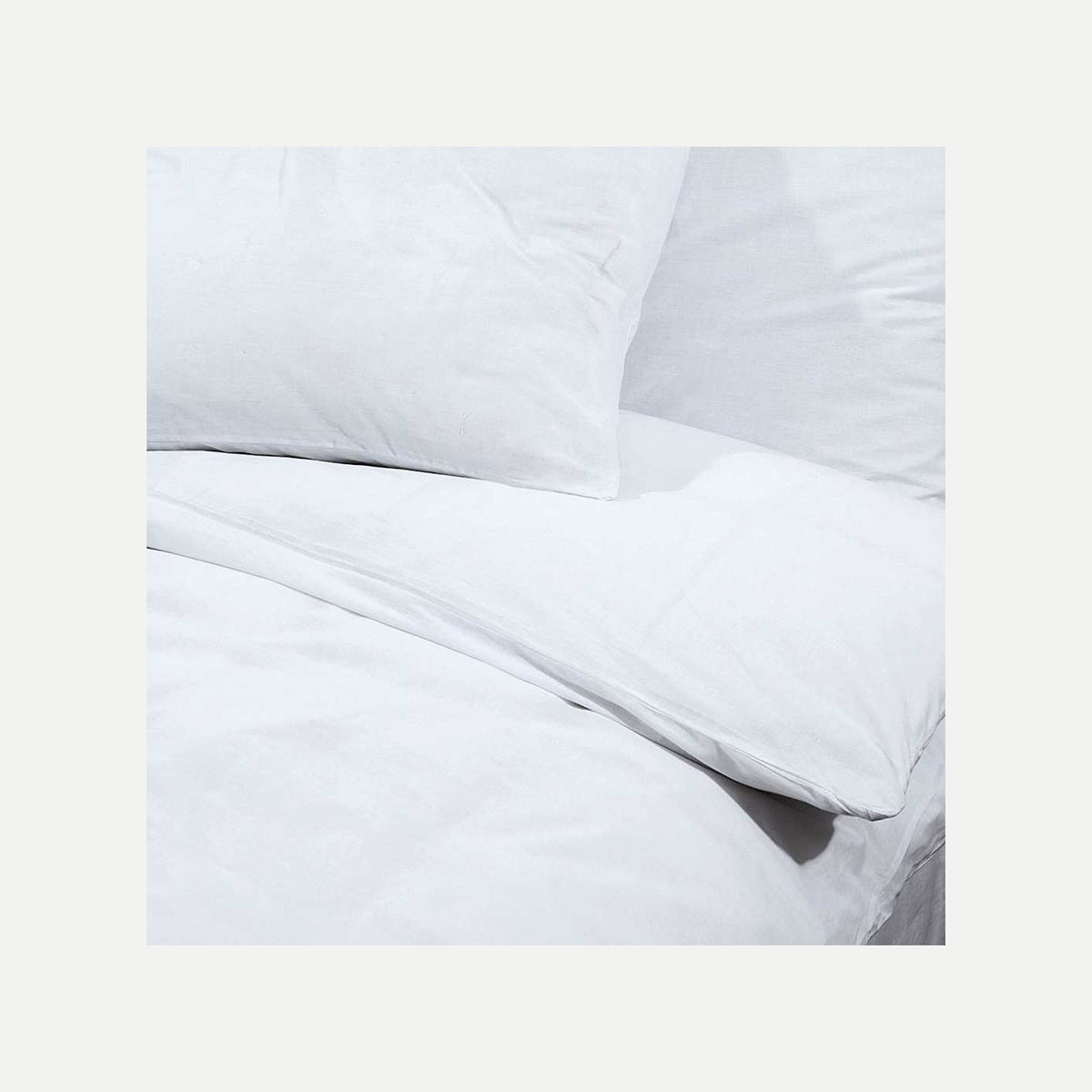 Duvet Cover Cotton White 240 x 260 cm Bedding Bed Linen Bedroom Quilt 240x260cm