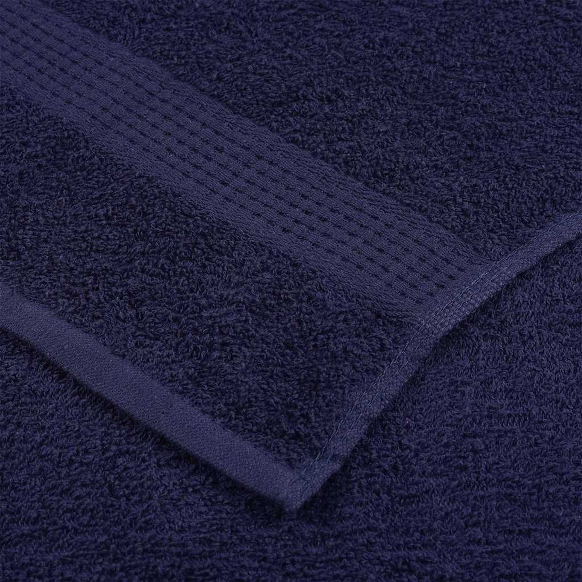 Towel Cotton Navy Blue 200 x 80 cm Bathroom Bath Linen Home Towels 10 pcs