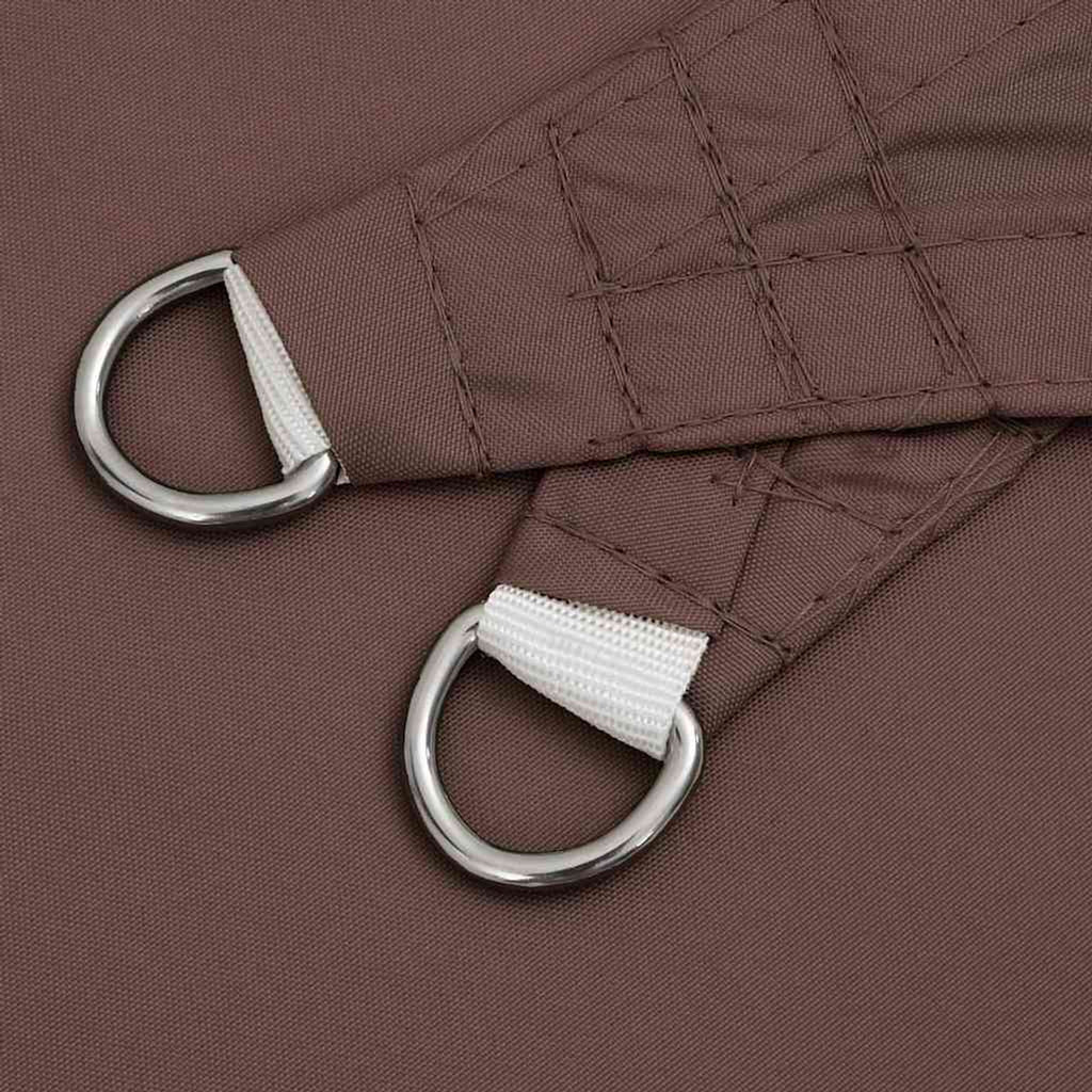 Sunshade Sail Oxford Fabric Brown Water Resistant UV Resistant 300 x 450 cm
