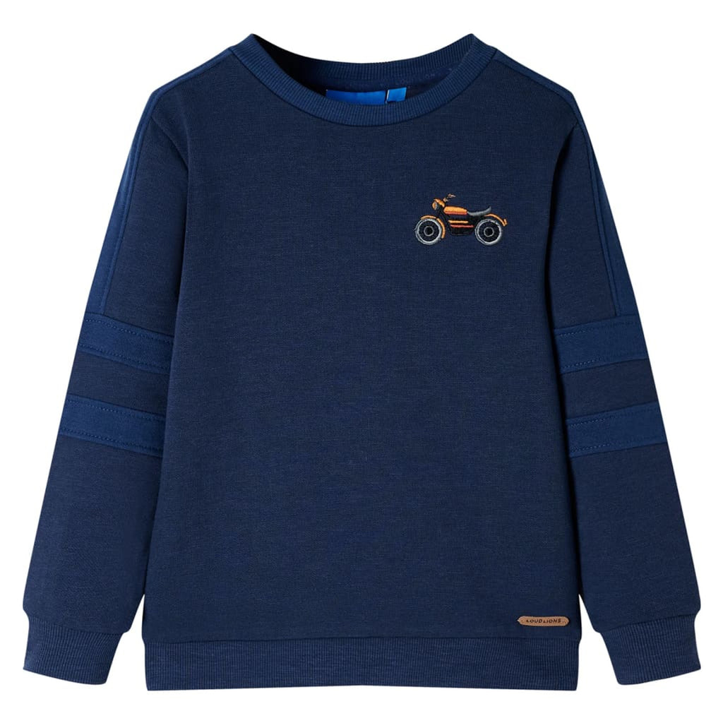 Sweatshirt Cotton Navy Melange 92 Kids Clothing Children's Top Kids Wear 92