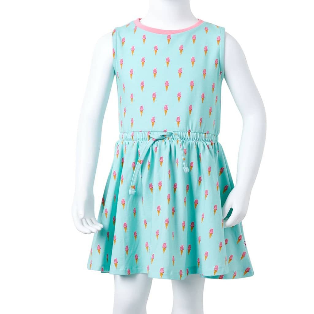 Dress Cotton Light Mint 128 Kids' Dresses Kids' Dresse Kids'Dress Variant 2