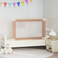 Toddler Safety Bed Rail Fabric (100% Polyester) Taupe 120 x 25 x 95 cm