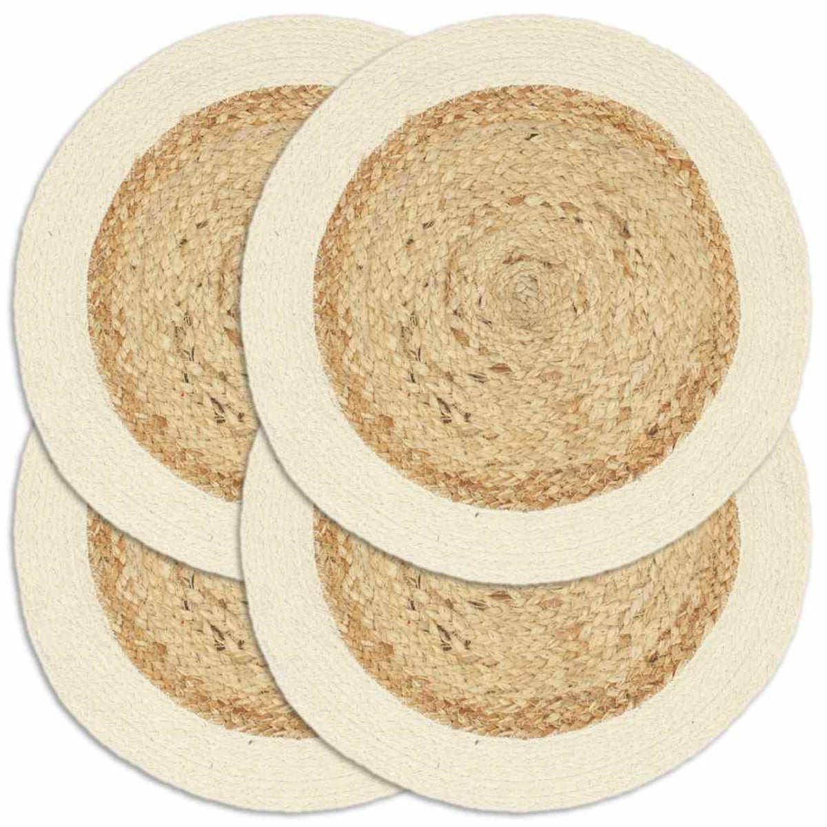Placemats Plain Round Jute Natural Floor Mat Home Non Slip Placemat Variant 2