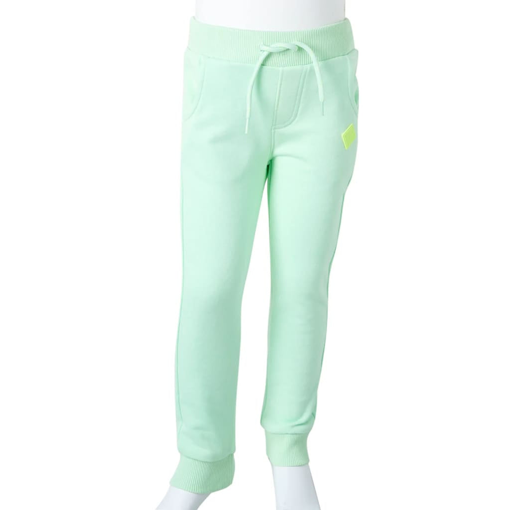 Kids'Sweatpants Bright Cotton Bright Green 140 Kids' Bottoms Kids' Bottom 140