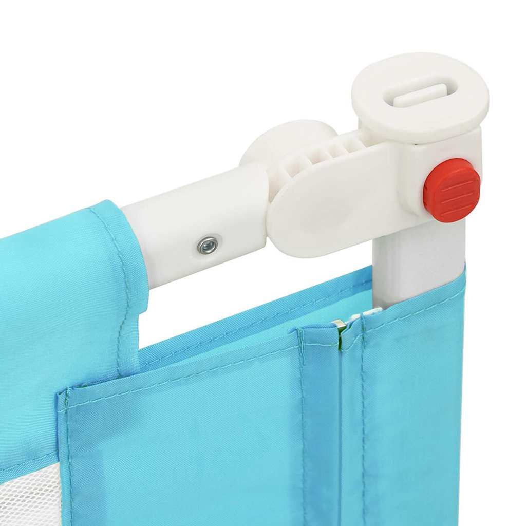 Toddler Safety Bed Rail Fabric (100% Polyester) Blue 190 x 25 x 95 cm Bedguard