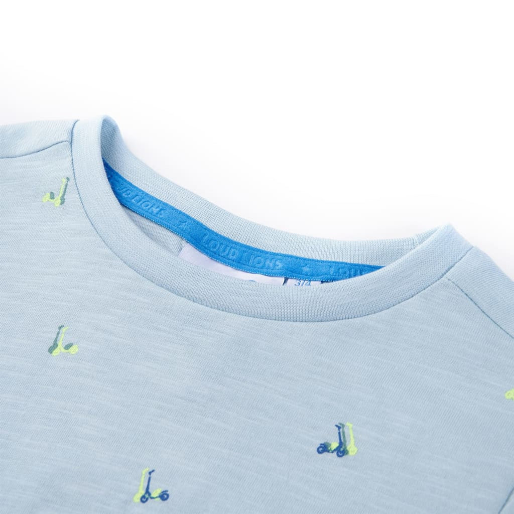 Kids T-Shirt Cotton Light Blue 140 Children's Top Kids Clothing Kids Variant 3