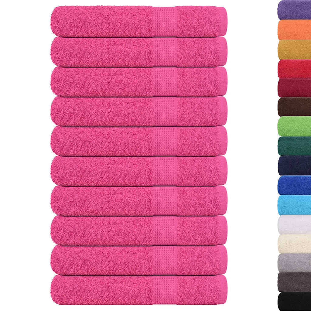 Towel Cotton Pink 200 x 100 cm Bathroom Bath Linen Home Towels 10 pcs FROGN