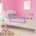 Toddler Safety Bed Rail Polyester Pink 120 x 40.5 x 42 cm Child Bed Guard 5x42cm